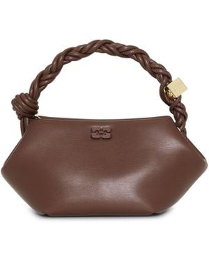 Ganni Bou Leather Mini Bag - Brown