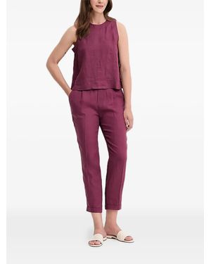 Benetton Cropped Trousers - Red