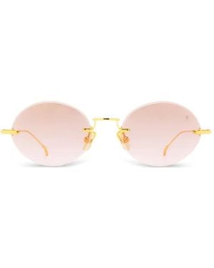 Eyepetizer Round-Frame Rimless Sunglasses - Pink
