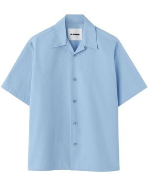 Jil Sander Cotton Poplin Shirt - Blue