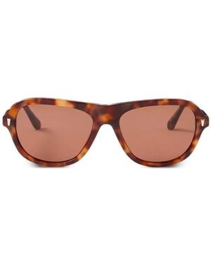 Sandro Tortoiseshell-Effect Pilot Sunglasses - Pink