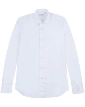 Glanshirt Klassisches Hemd - Weiß