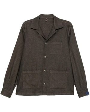 Biagio Santaniello Mirta Buttoned Jacket - Brown