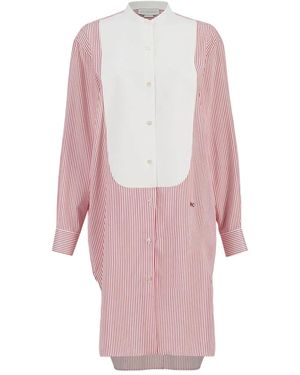 Stella McCartney Striped Shirt Dress - Pink