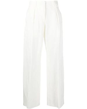 Ferragamo Wide-Leg Trousers - White