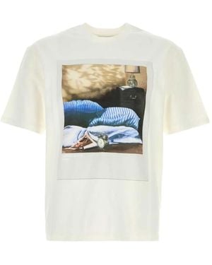 Jil Sander Camiseta Con Fotografía Estampada - Blanco