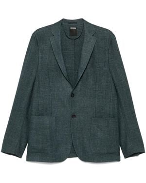 ZEGNA Buttoned Blazer - Green