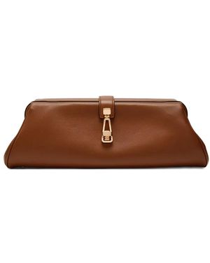 Gabriela Hearst Paola Clutch Bag - Brown