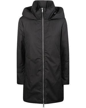 Add Hooded Ped Coat - Black