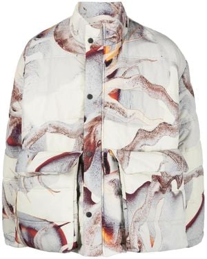Henrik Vibskov Tabasco Graphic-Print Jacket - Grey