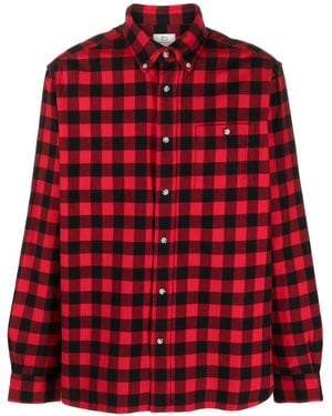 Woolrich Traditional Plaid-Check Flannel Shirt - Red