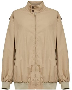 MM6 by Maison Margiela Zip-Up Bomber Jacket - Natural