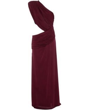Arcina Ori Robe Longue Sophie Asymétrique À Découpes - Red