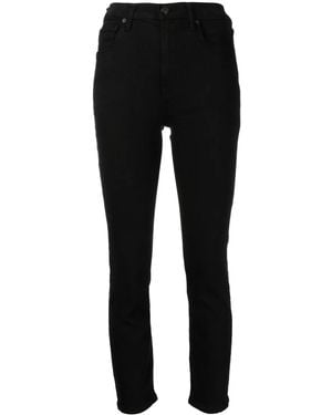 Citizens of Humanity High-Waisted Vintage Slim-Cut Jeans - Black