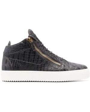 Giuseppe Zanotti Sneakers Alte May London - Grigio