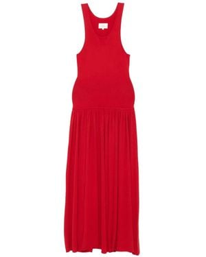 Loulou de Saison Ärmelloses Maxikleid - Rot