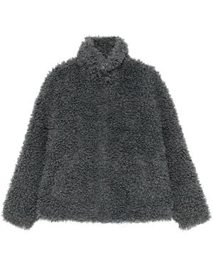 Acne Studios Teddy High-Neck Jacket - Gray
