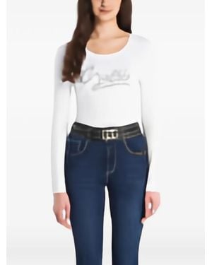 Guess Camiseta De Manga Larga - Blanco