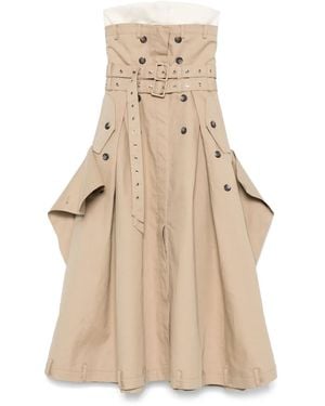 ROKH Trench-Style Dress - Natural