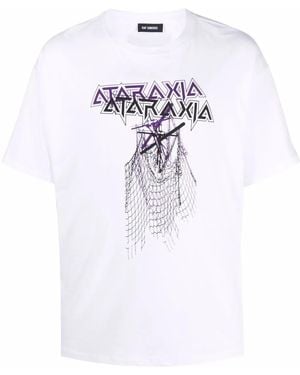 Raf Simons Camiseta con estampado gráfico - Blanco