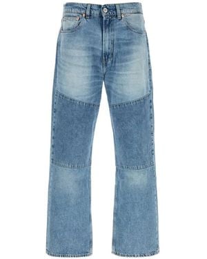 Our Legacy Logo-Patch Bootcut Jeans - Blue