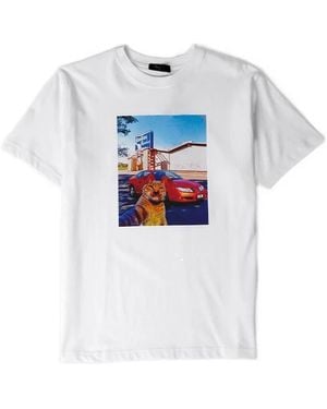 Dime Cat Selfie T-Shirt - White