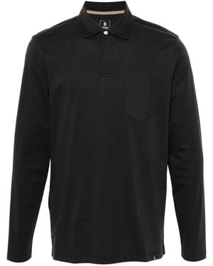 BOGGI Piqué High-Performance Polo Shirt - Black