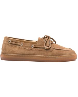 COPENHAGEN Lace-Up Loafers - Brown