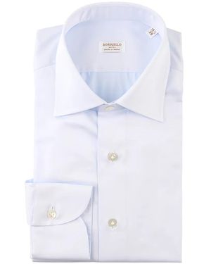 Borriello Spread-Collar Button-Up Shirt - White
