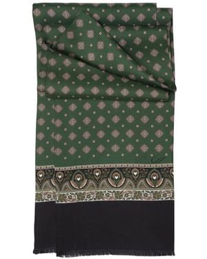 Elizabetta Ancona Medallion-Pattern Scarf - Groen