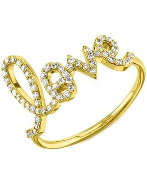 Sydney Evan 14Kt Geelgouden Ring - Metallic