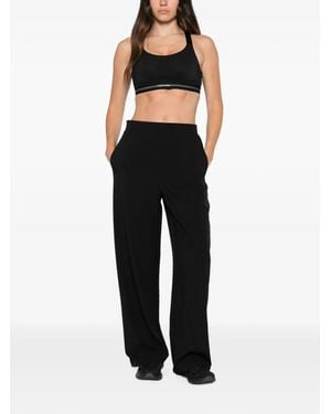 Calvin Klein Pintuck Wide-Leg Pants - Black