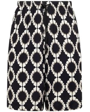 Laneus Drawstring-Fastening Bermuda Shorts - White