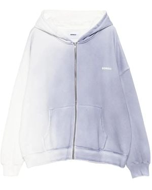 Bonsai Ombré-Effect Zip-Up Hoodie - Blue