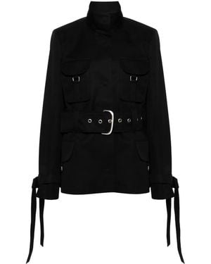 Off-White c/o Virgil Abloh Nappa Cargo Belt Field Jacket - Black