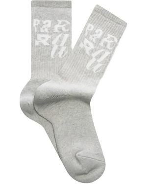 by Parra Error Logo Crew Socks - White