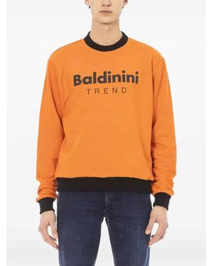 Baldinini Logo-Print Crew-Neck Sweatshirt - Orange