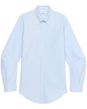 Brooks Brothers Chemise Rayée Slim - Blue