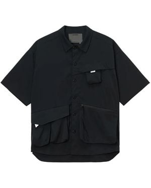 Musium Div. Camicia A Maniche Corte - Nero