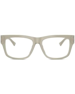 Jimmy Choo Brille Mit Eckigem Gestell - Weiß
