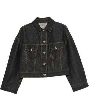 Brunello Cucinelli Denim Jack - Zwart