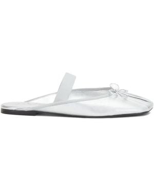 3.1 Phillip Lim Bow-Detail Elasticated-Strap Mules - White