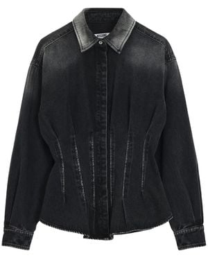 Moschino Chemise À Fermeture Dissimulée - Noir