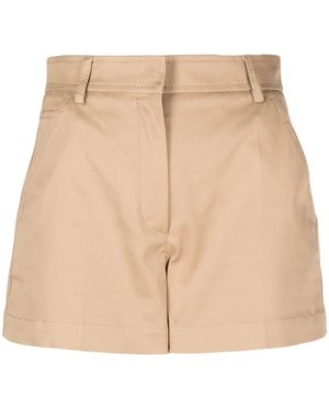 Valentino Garavani Rockstud High-Waisted Shorts - Natural