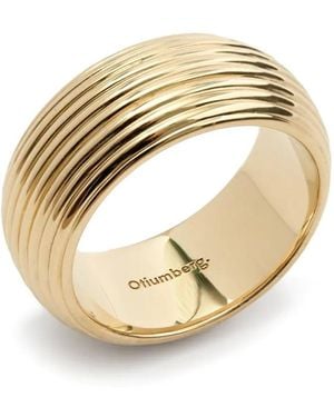 Otiumberg Breiter Geriffelter Ring - Mettallic