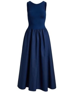 Polo Ralph Lauren Sleeveless A-Line Maxi Dress - Blue