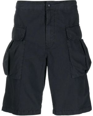 Aspesi Knee-Length Cargo Shorts - Blue