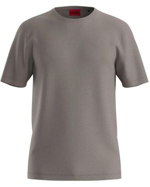 HUGO Crew-Neck T-Shirt - Grey