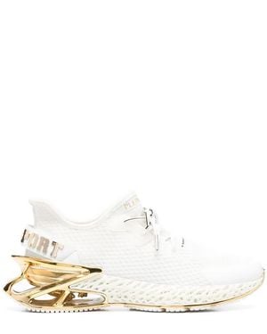 Philipp Plein Thunder Force Lace-Up Trainers - White