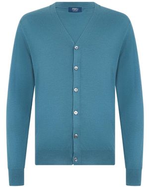 Fedeli Cardigan Mit V-Ausschnitt - Blau